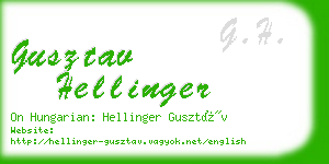 gusztav hellinger business card